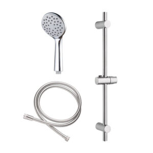 KIT BARRA DUCHA 1 POS. CROMADA. HABITEX