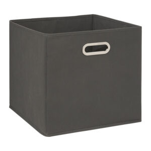 Cesta de tela Siena 31x31cm. gris antracita