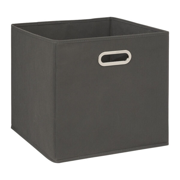 Cesta de tela Siena 31x31cm. gris antracita
