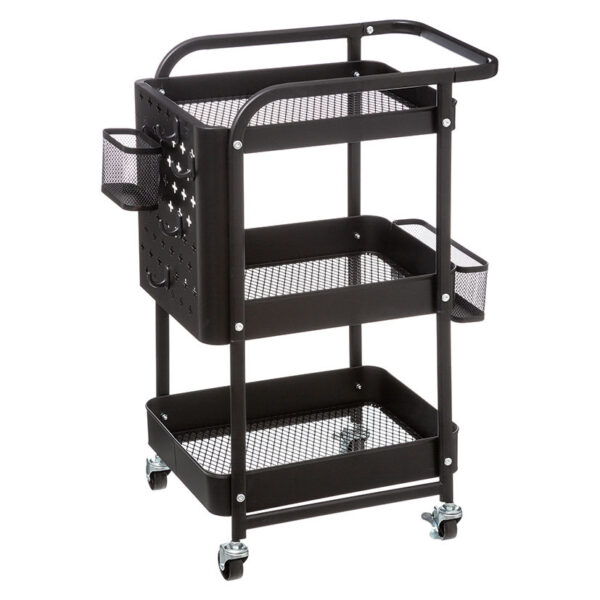 Carrito auxiliar 52,8x30xh.76 cm. color negro