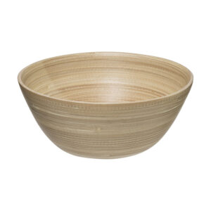 Ensaladera bambú natural 25 cm.