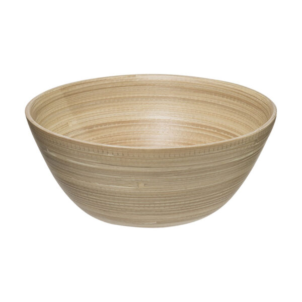 Ensaladera bambú natural 25 cm.