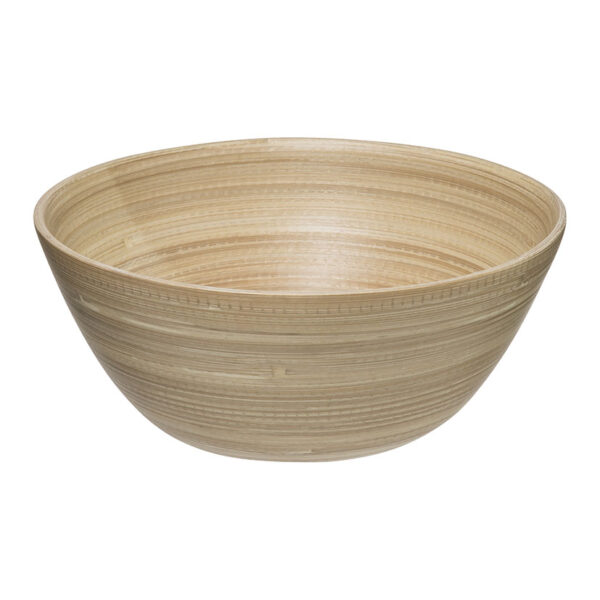 Ensaladera bambú natural 30 cm.
