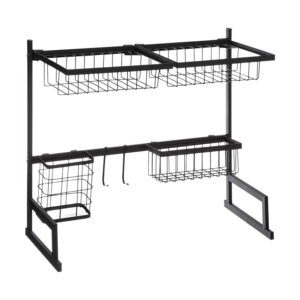 Organizador fregadero metal negro
