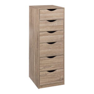 Cajonera auxiliar 6 cajones 38x33xh. 100 cm.