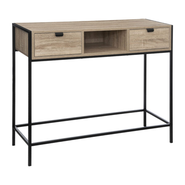 Consola Aliaj roble natural 100x35xh.80 cm.