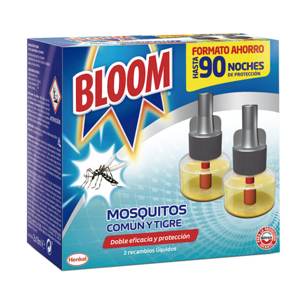Bloom mosquito eléctrico líquido recambio. 2 unidades