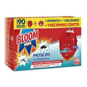 Bloom mosquito eléctrico líquido MAX 1 aplicación y 2 recambios