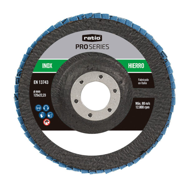 Disco láminas zirconio Z40/125. RATIO PRO