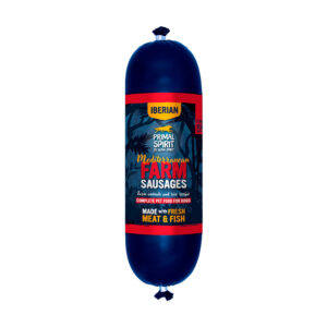 Salchicha para perros ALPHA SPIRIT Mediterranean Farm 1Kg. Pollo y cerdo 80%.