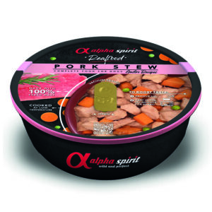 Comida real perros ALPHA SPIRIT As a real food estofado cerdo 280gr. Cerdo 97%.