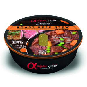 Comida real perros ALPHA SPIRIT As a real food estofado ternera 280gr. Ternera 97%.