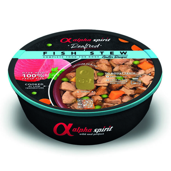 Comida real perros ALPHA SPIRIT As a real food estofado atún 280gr. Atún 97%.