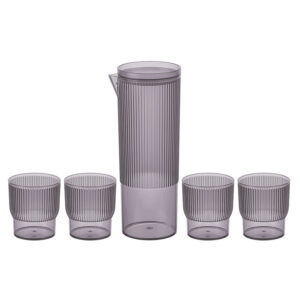 Set jarra 1,1 litro + 4 vasos Neve PS ahumado.