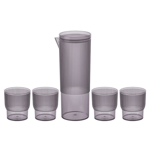 Set jarra 1,1 litro + 4 vasos Neve PS ahumado.