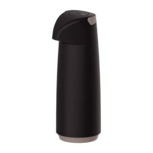 Termo 1,8 litros con dispensador, color negro.