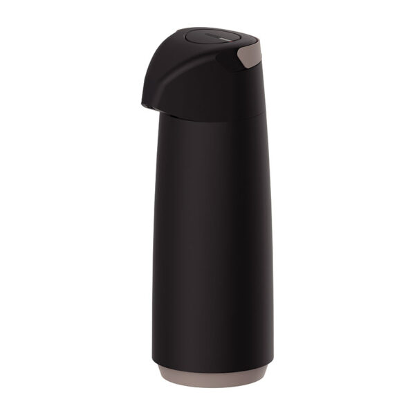 Termo 1,8 litros con dispensador, color negro.