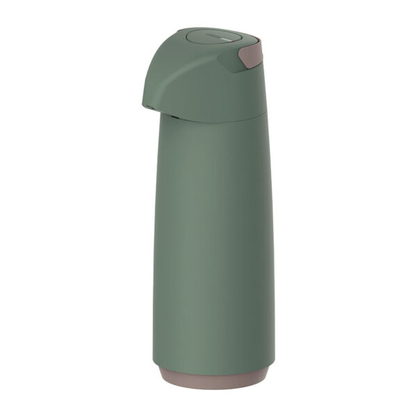 Termo 1,8 litros con dispensador, color verde.