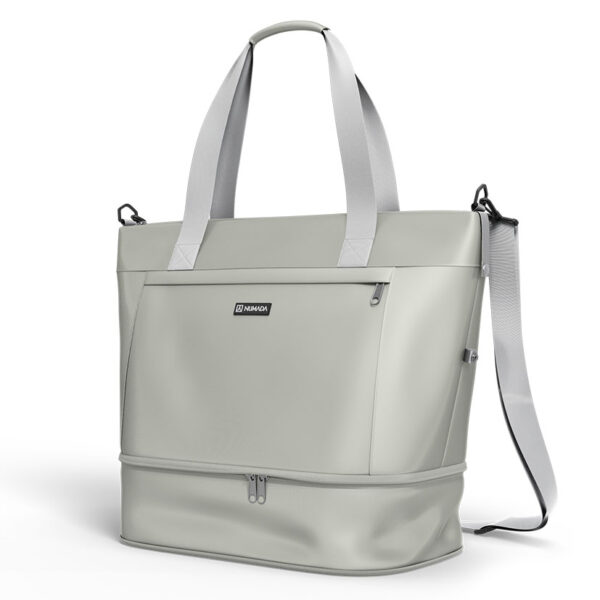 Bolsa avión Numada expandible 25-35 litros. Bolsillo interno y zapatero extra. Gris