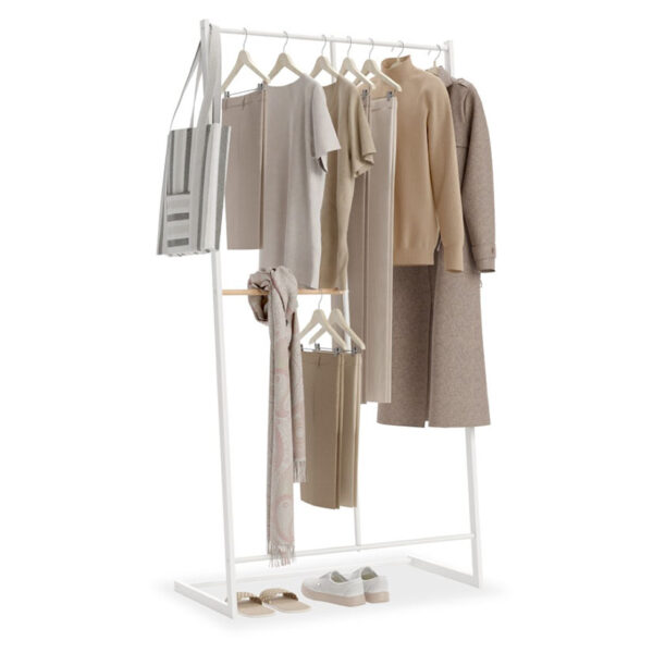 Perchero Newlux Hangy One 15 color blanco. 80x40x160 cm.