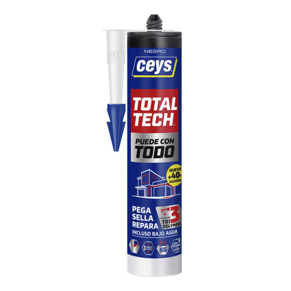 Adhesivo ms tech cartucho 290 ml.negro