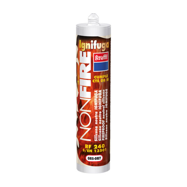 Silicona neutra alta temperatura ignifuga 300ml. KRAFFT