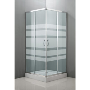 Mam angular ducha 80x80 centímetros accesorios cromados