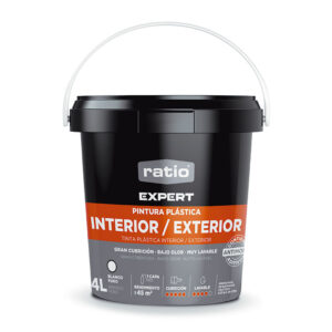 Pintura plástica interior-exterior RATIO Expert 4L