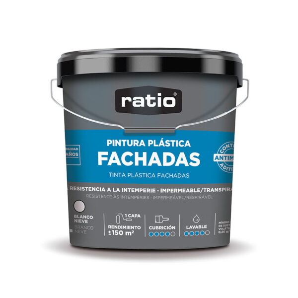 Pintura fachadas 6 años brico ratio 15l