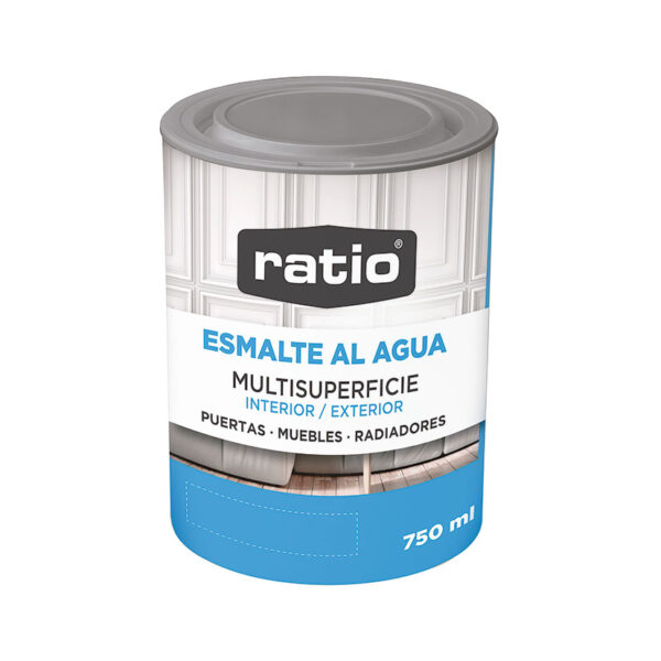 Esmalte acrílico multisuperficie ratio satinado blanco 750 ml.
