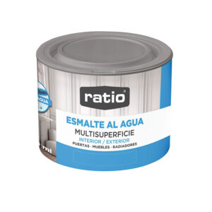 Esmalte acrílico multisuperficie ratio satinado blanco 250 ml.