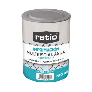 Imprimación multiusos mate al agua ratio blanco 2,5 l.