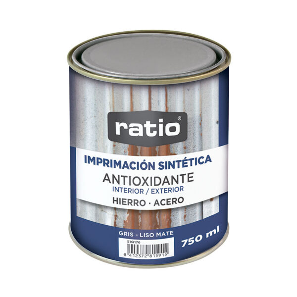 Imprimación sintética antioxidante ratio gris 750 ml.