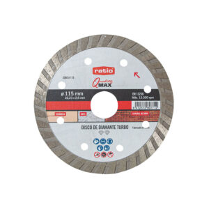Disco diamante turbo. 115 mm. Sinter. RATIO.Q-Max