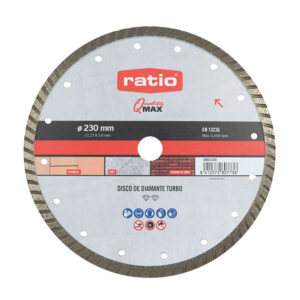 Disco diamante turbo. 230 mm. Sinter. RATIO.Q-Max