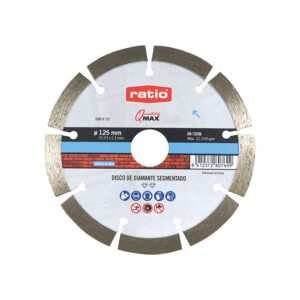 Disco diamante segmentado. ø 125 mm. Sinter Beton. RATIO.Q-Max