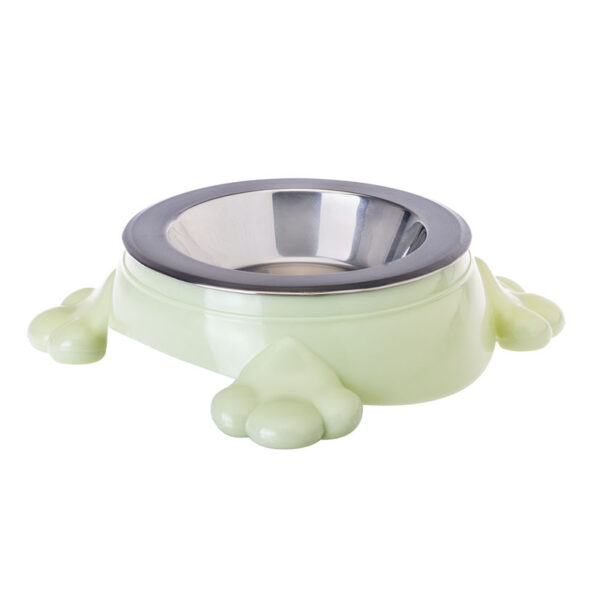 Comedero pequeño diseño patas ,cuenco acero iñoxidable y antivuelco.