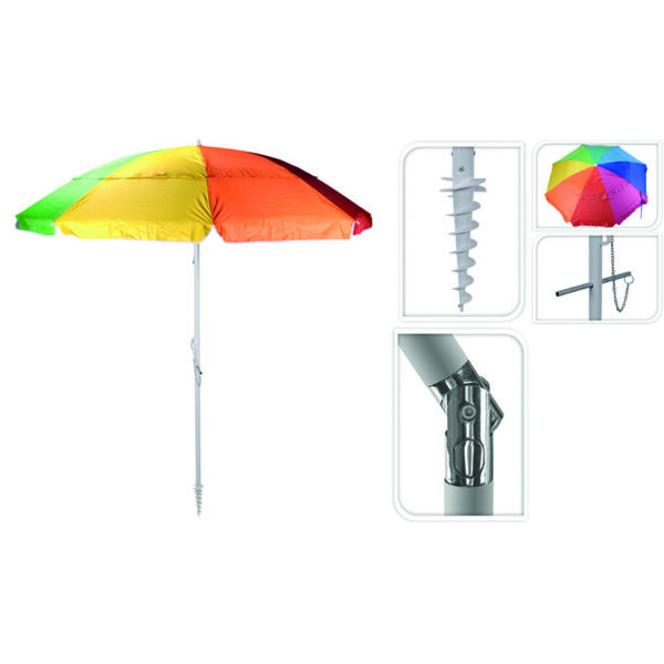 Parasol playa Ø 220 cm. Monterosso UPF 50+