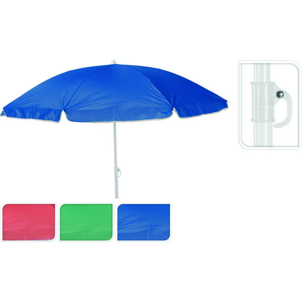 Parasol playa Ø 150 cm. Colores surtidos. UPF 30+
