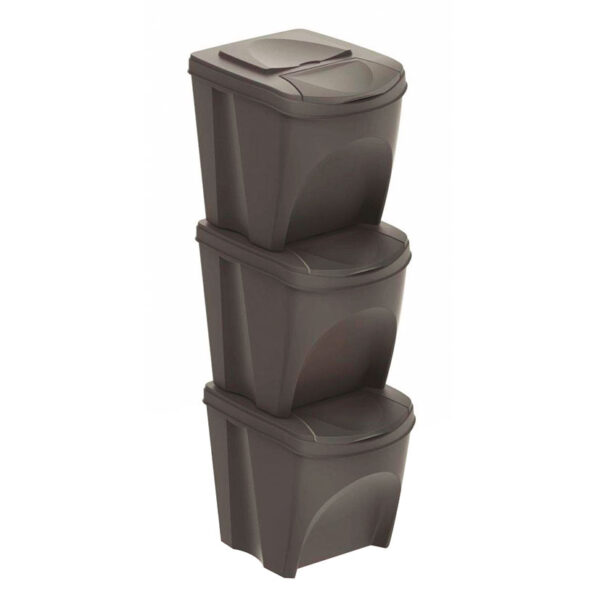 Cubo reciclaje set 3 piezas