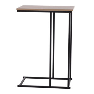 Mesa auxiliar madera natural 40*26/58 cm
