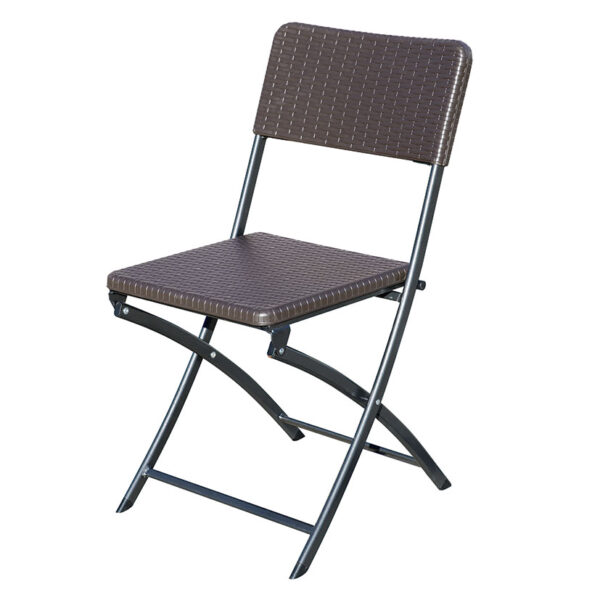 Silla polietileno ratán plegalbe, 2 unidades
