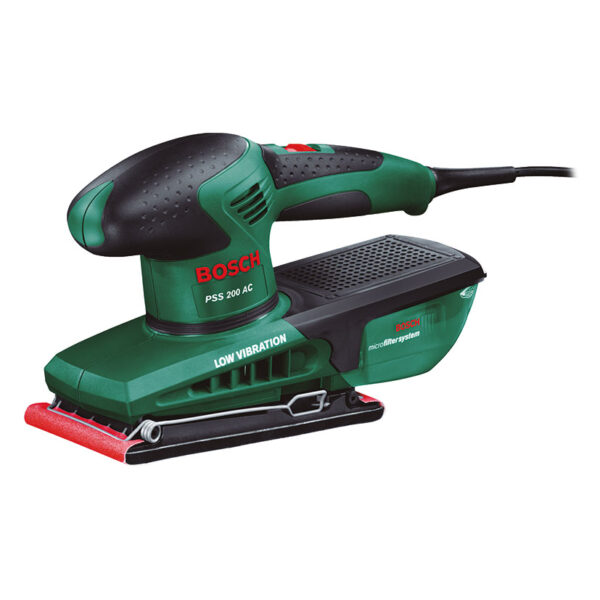 Lijadora orbital PSS200AC 200W 1 hoja lija RedWood (120) y maletín