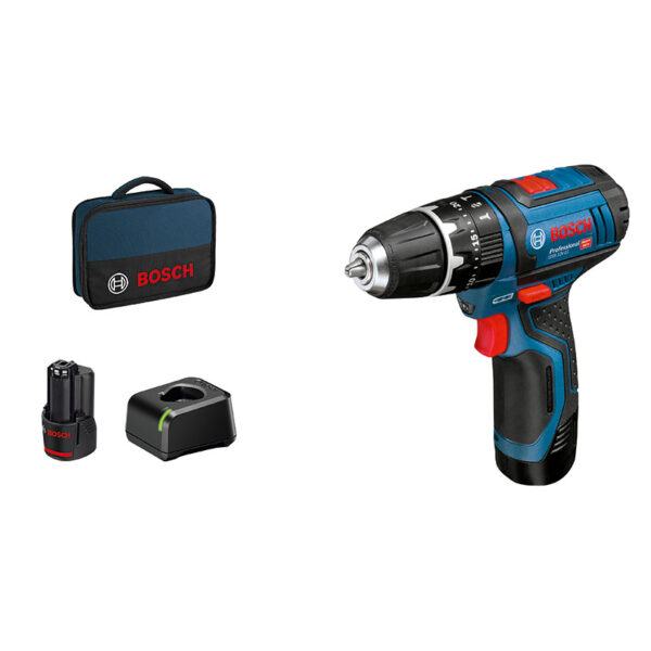 Atornillador percutor gsb 12v-15 2 bat