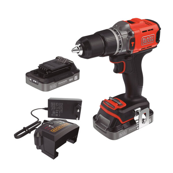 Atornillador pecutor 18V 2 bat 2.0Ah 0-400/1550 rpm 0-6400/24.800 ip