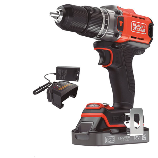 Atornillador pecutor 18V 1 bat 2.0Ah 0-400/1550 rpm 0-6400/24.800 ip
