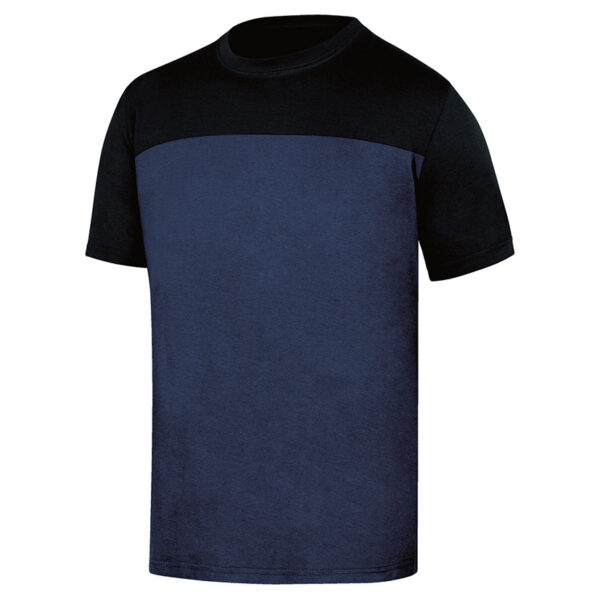 Camiseta cuello redo.azulmarin negro t/m