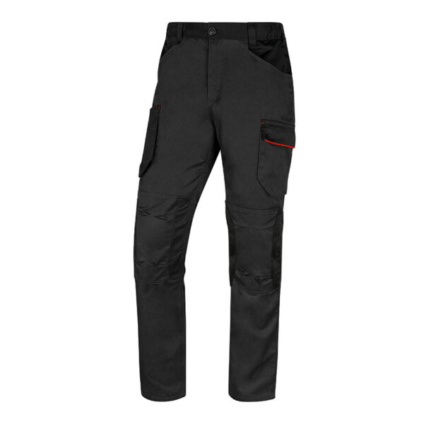 Pantalon strech m2pa3str gris-roj t/m