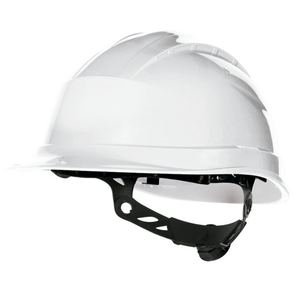 Casco obra 3 bandas textiles 8 puntos bl