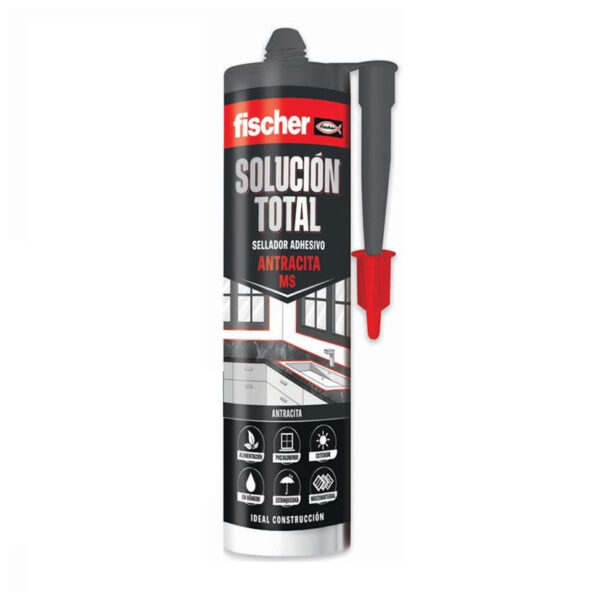 Adh. sellador s.t.fischer antracit 290ml